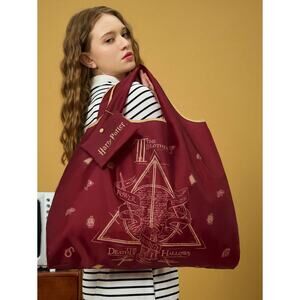 Official Harry Potter Burgundy Reusable Travel Tote Bag